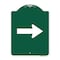 Signmission Designer Series Sign-Arrow Green, Green & White Aluminum Sign, 18" x 24", GW-1824-24337 A-DES-GW-1824-24337 - alternate 1
